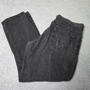 Backroad Blues Mens 38x32 Jeans Washed Black Relaxed Straight Made in USA 6050